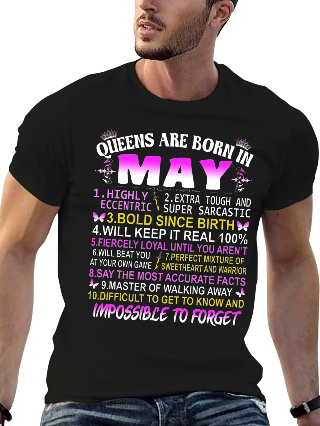 Queens Born in May Graphic T-Shirt