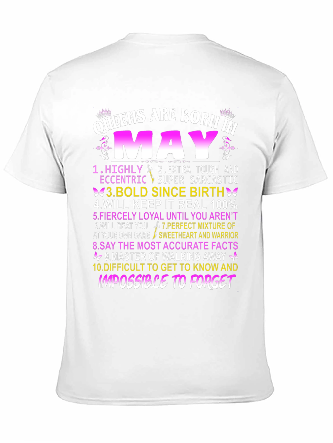 Queens Born in May Graphic T-Shirt