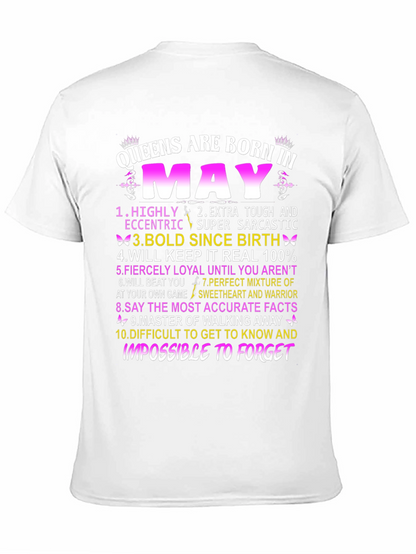 Queens Born in May Graphic T-Shirt