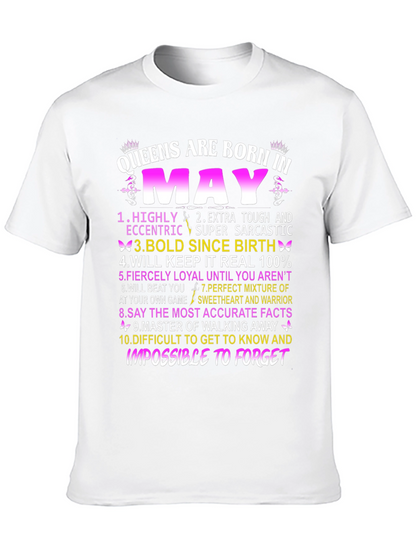 Queens Born in May Graphic T-Shirt