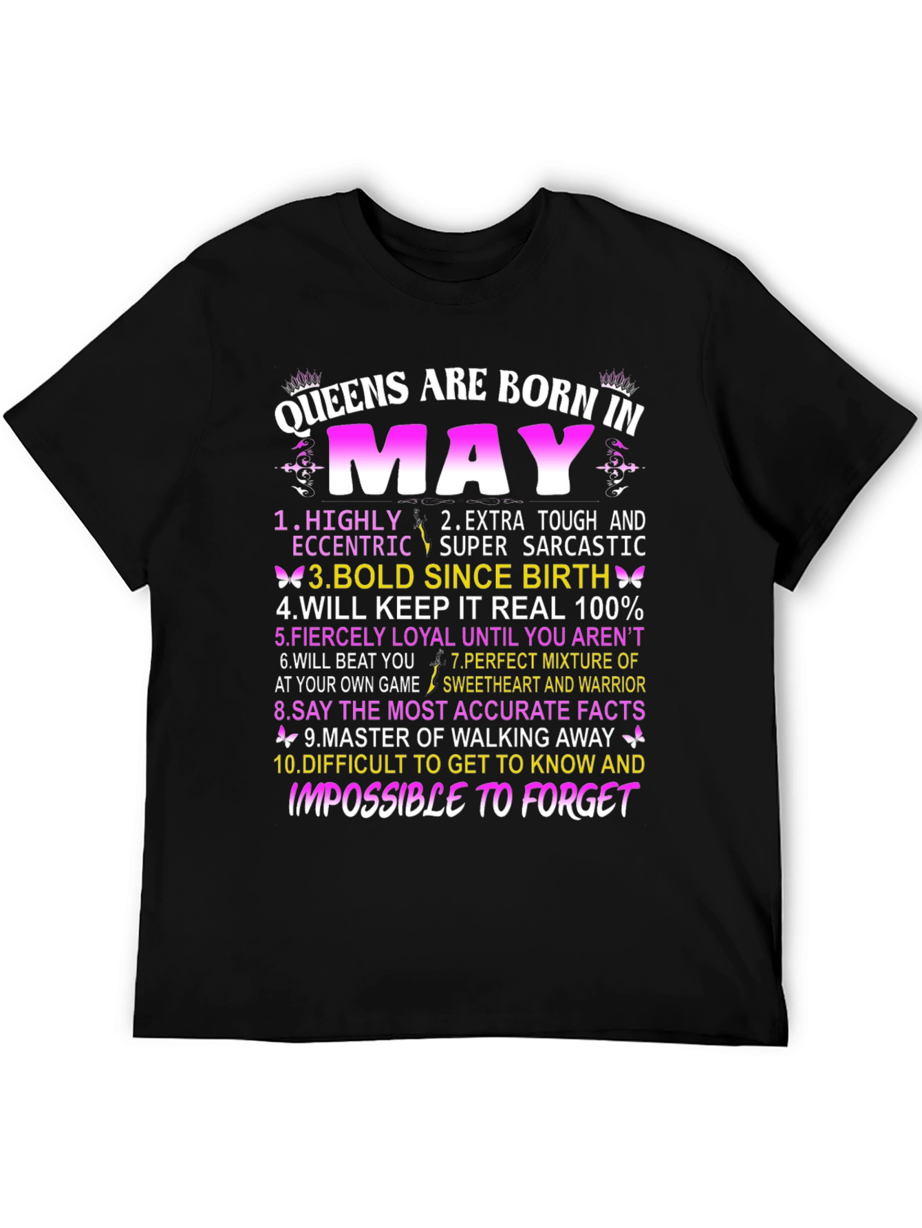Queens Born in May Graphic T-Shirt