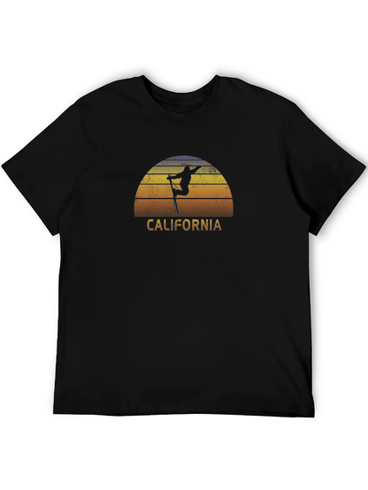 California Ski Sunset Graphic Tee