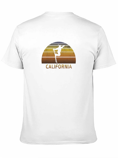 California Ski Sunset Graphic Tee