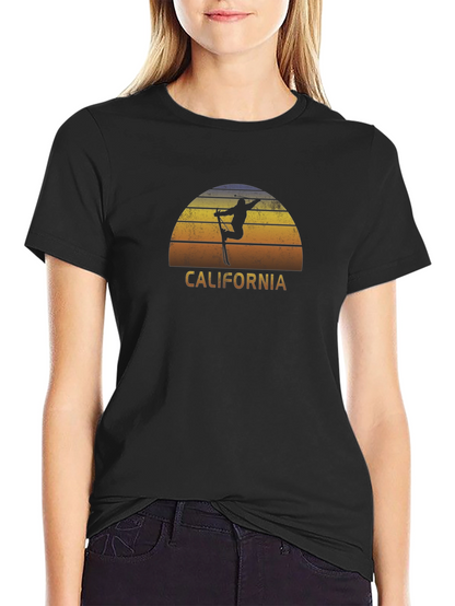 California Ski Sunset Graphic Tee