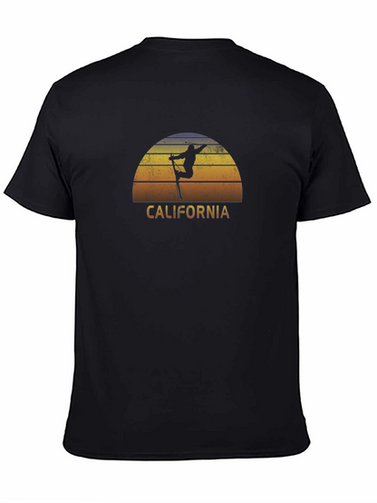 California Ski Sunset Graphic Tee