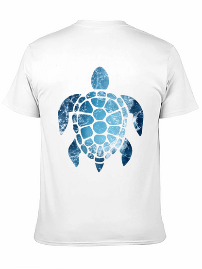 Ocean Wave Turtle Graphic Tee - Black