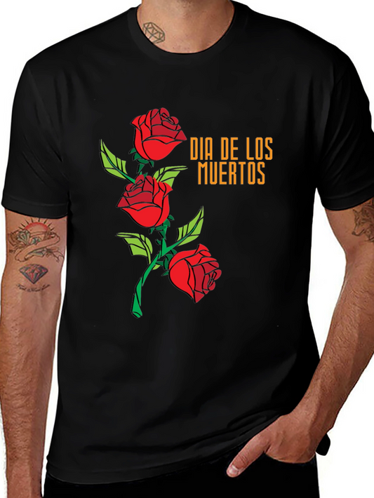 Dia de los Muertos Roses T-Shirt