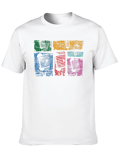 Retro Microphone Graphic T-Shirt