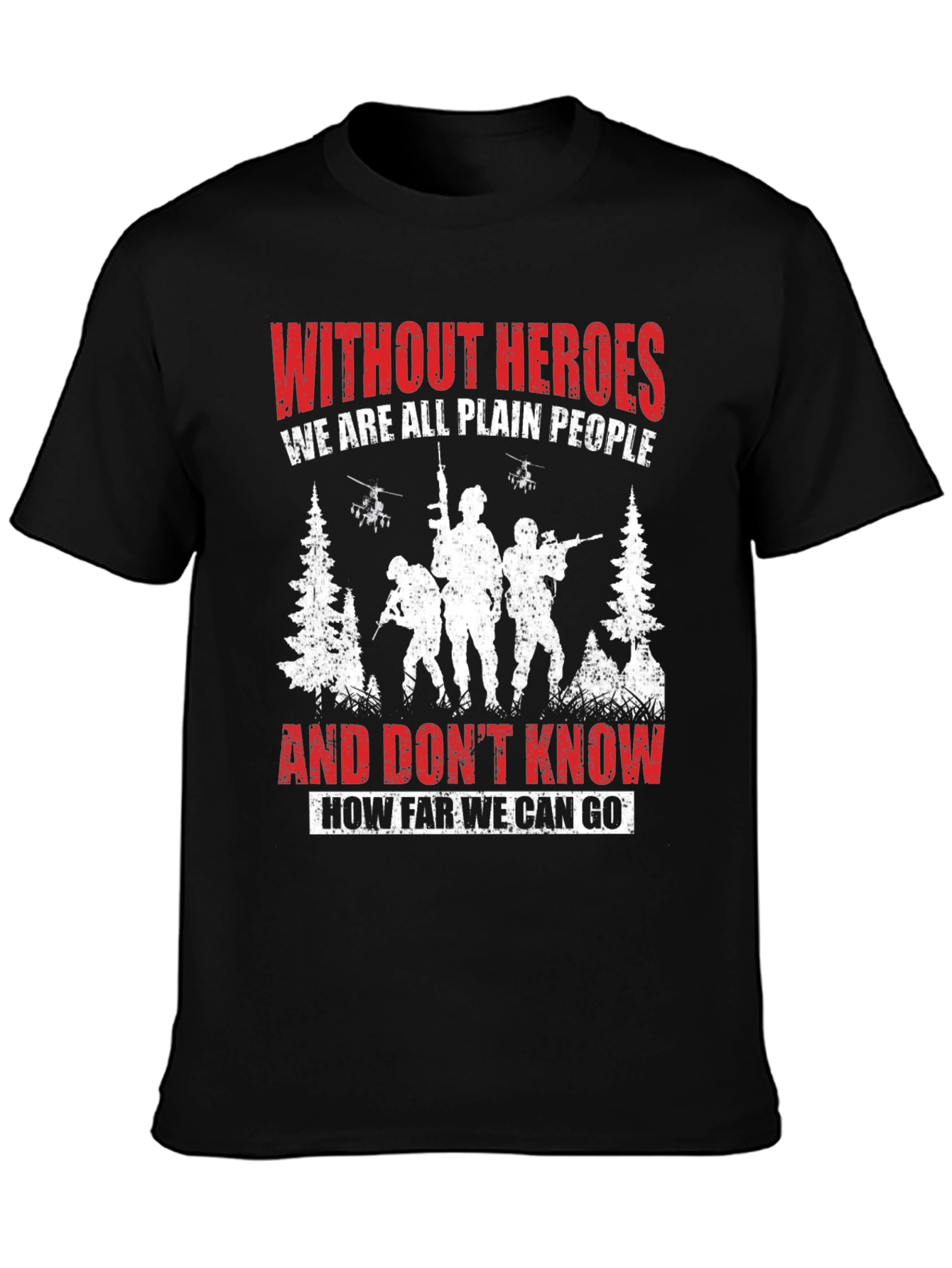 Heroic Tribute Tee: Military Graphic T-Shirt