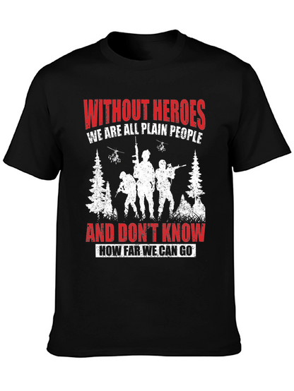 Heroic Tribute Tee: Military Graphic T-Shirt