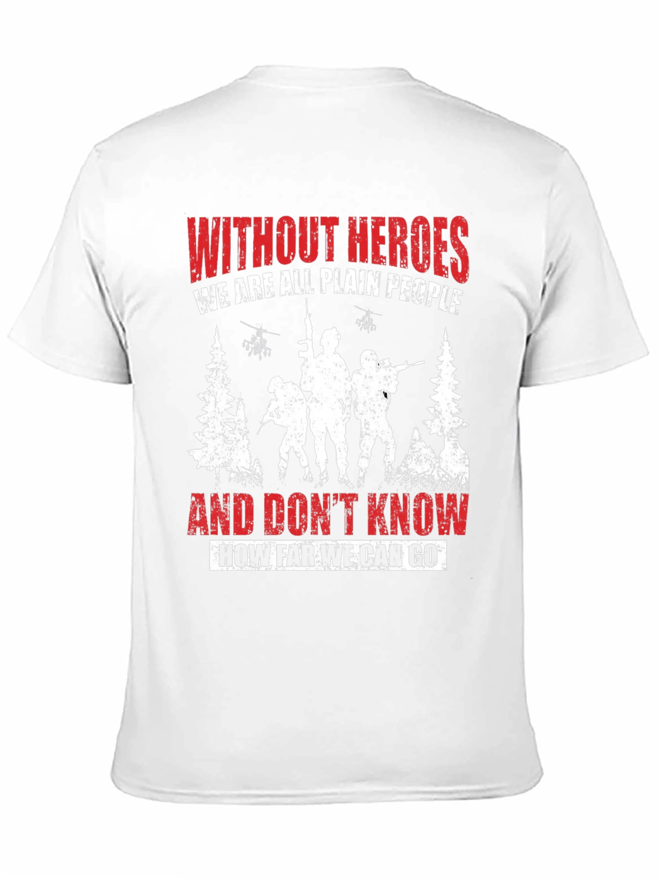 Heroic Tribute Tee: Military Graphic T-Shirt