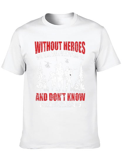 Heroic Tribute Tee: Military Graphic T-Shirt