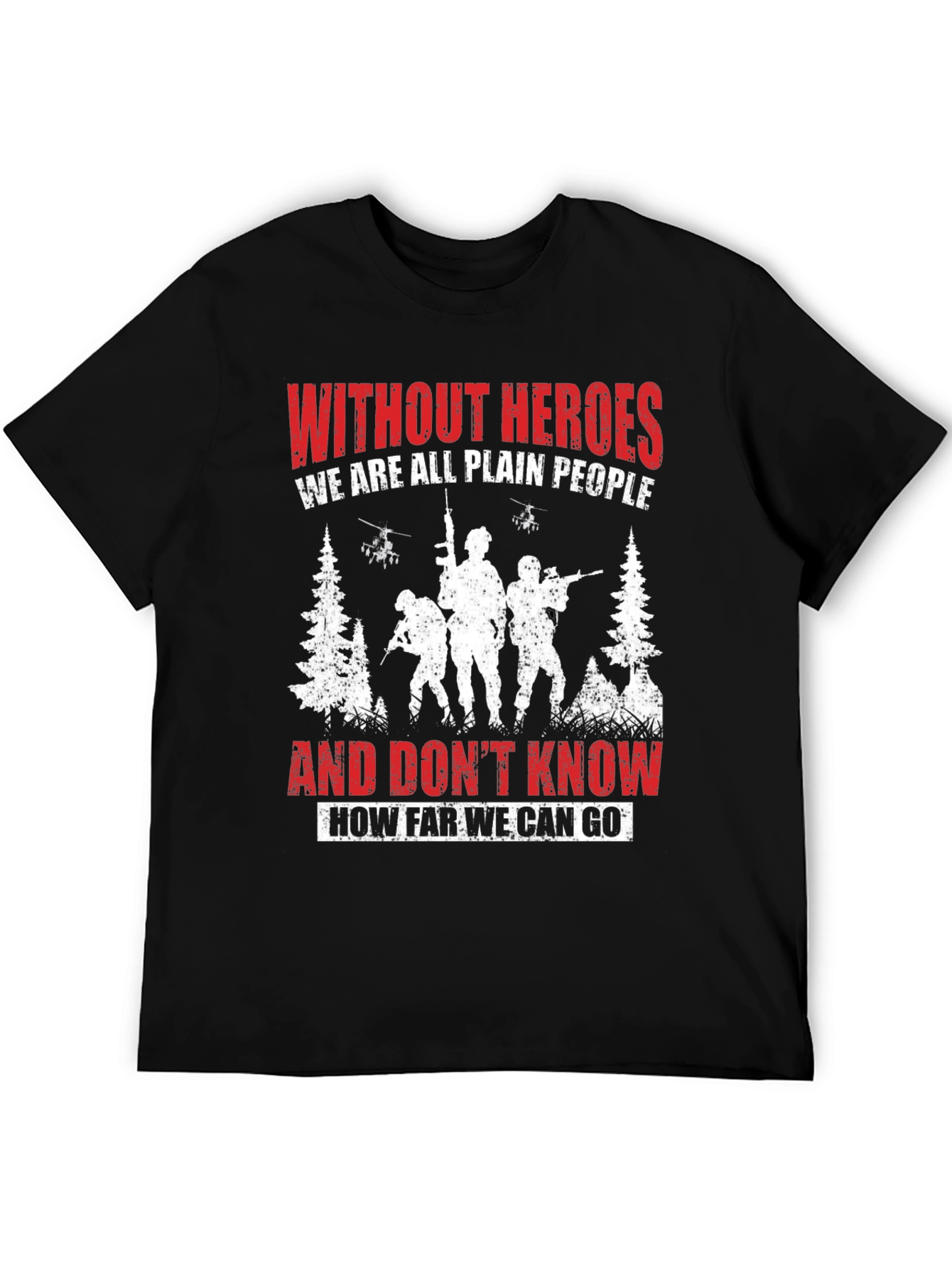 Heroic Tribute Tee: Military Graphic T-Shirt