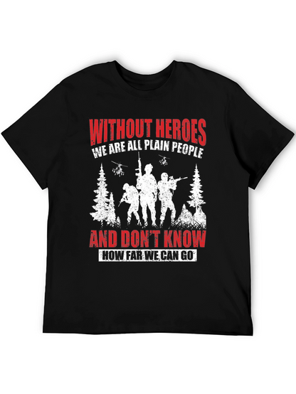 Heroic Tribute Tee: Military Graphic T-Shirt