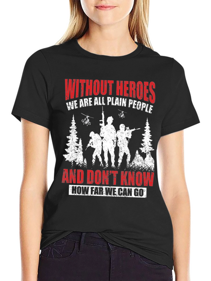 Heroic Tribute Tee: Military Graphic T-Shirt