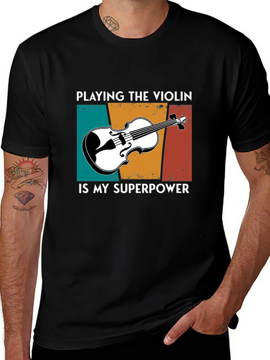 Violin Superpower T-Shirt - Music Lover Tee