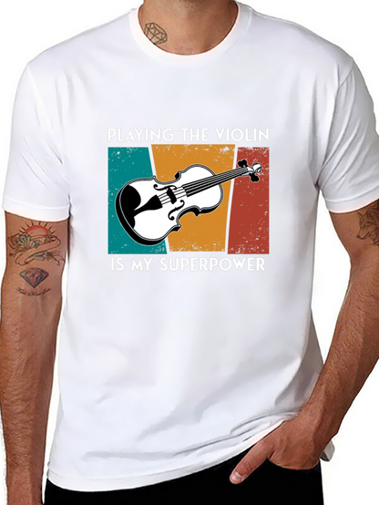 Violin Superpower T-Shirt - Music Lover Tee