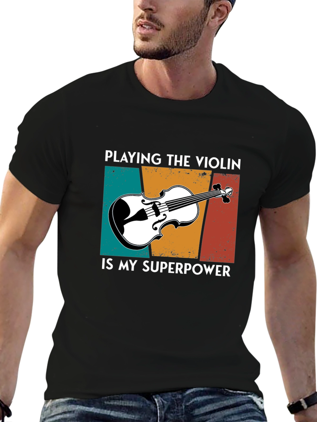 Violin Superpower T-Shirt - Music Lover Tee