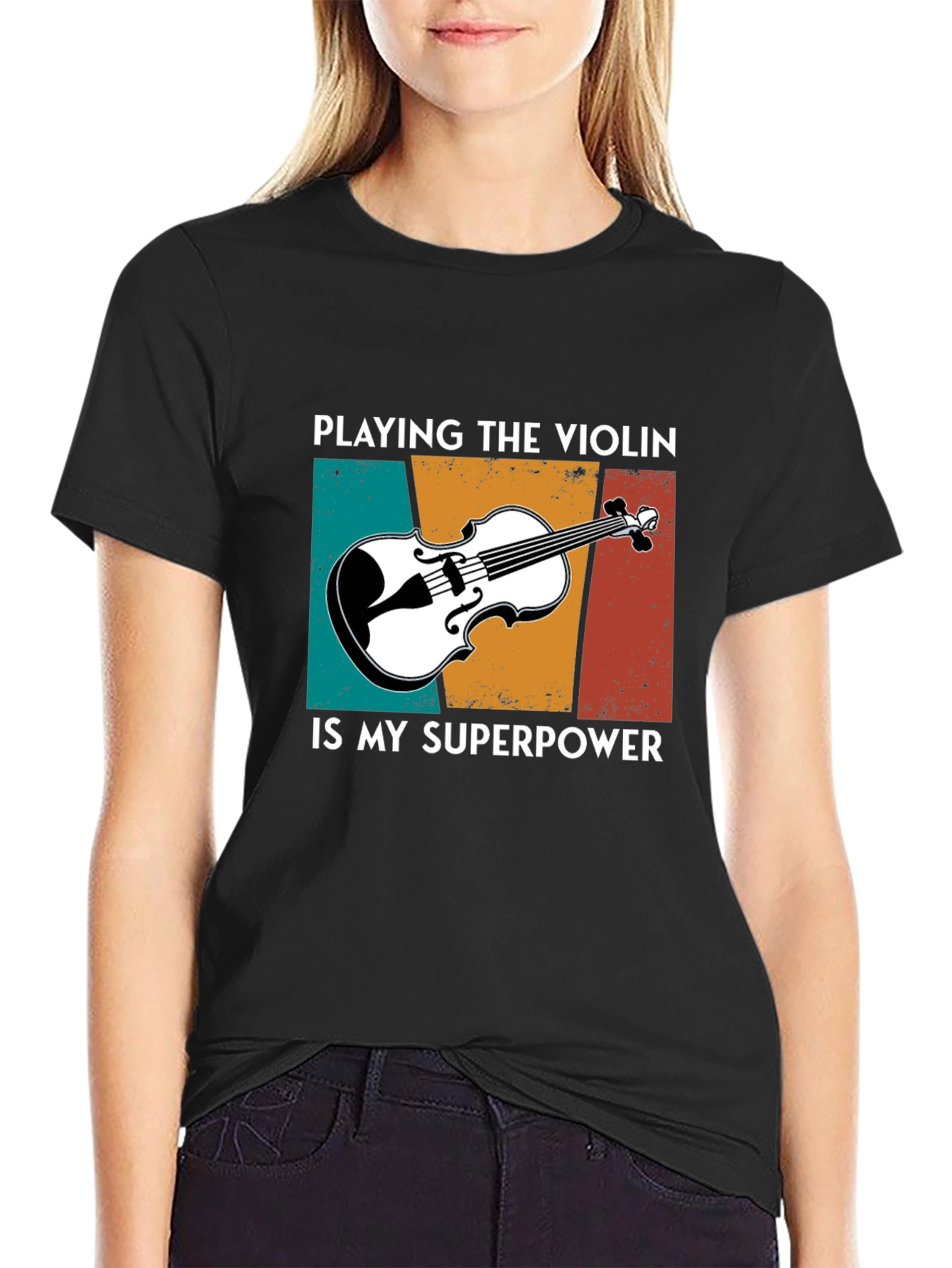 Violin Superpower T-Shirt - Music Lover Tee