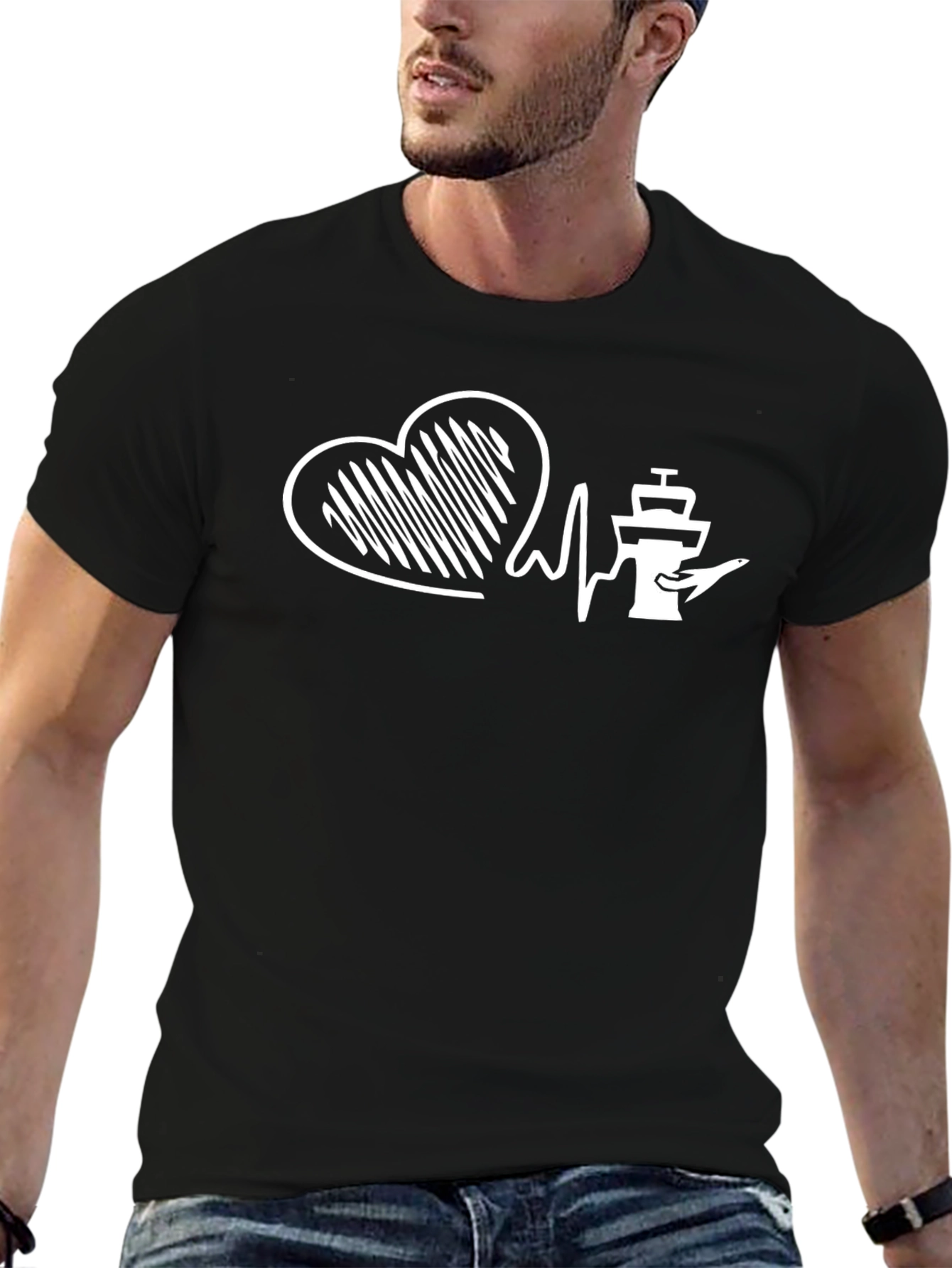 Pilot Heartbeat T-Shirt - Aviation Lover Tee