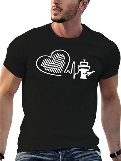 Pilot Heartbeat T-Shirt - Aviation Lover Tee