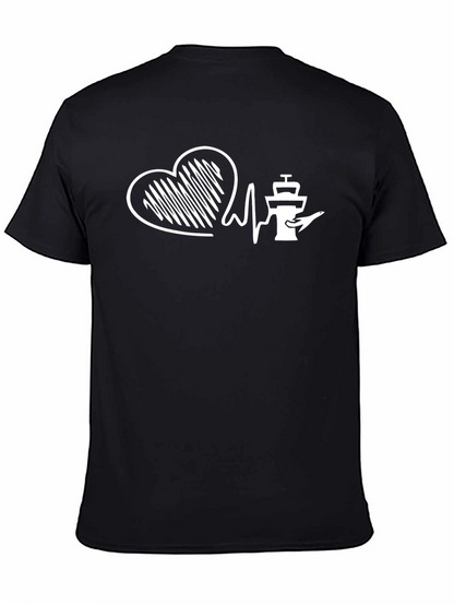 Pilot Heartbeat T-Shirt - Aviation Lover Tee