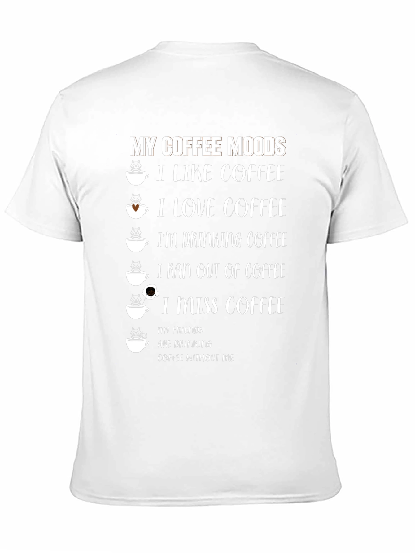 Coffee Moods Graphic T-Shirt