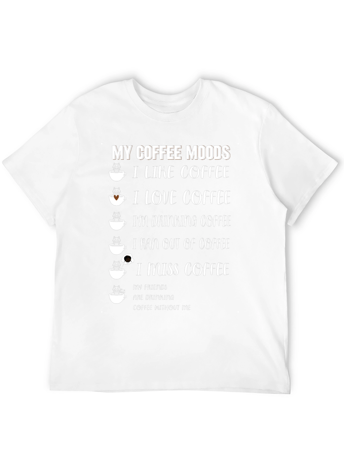 Coffee Moods Graphic T-Shirt