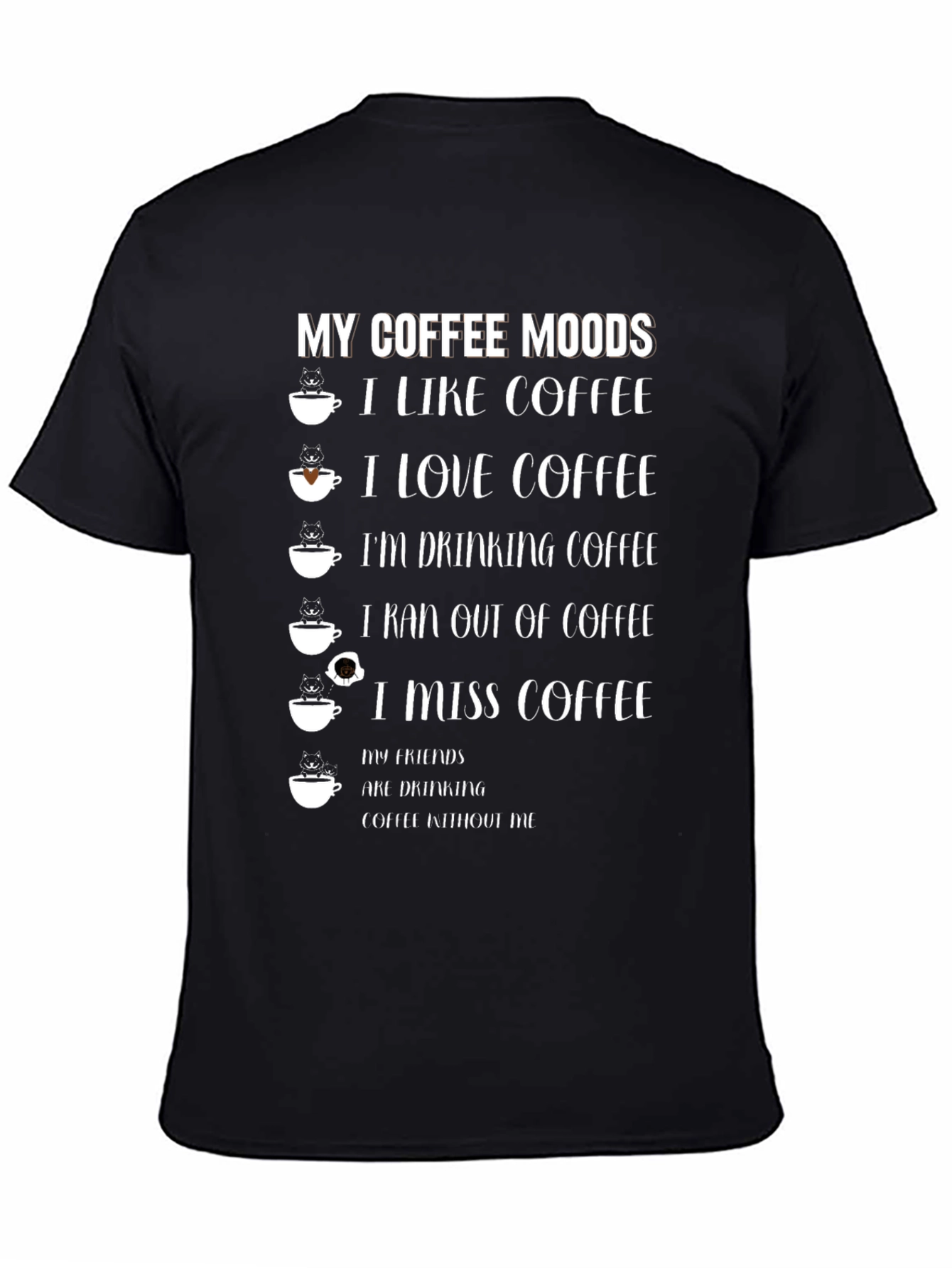 Coffee Moods Graphic T-Shirt