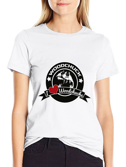 I Heart Woodchucks Mens Black T-Shirt
