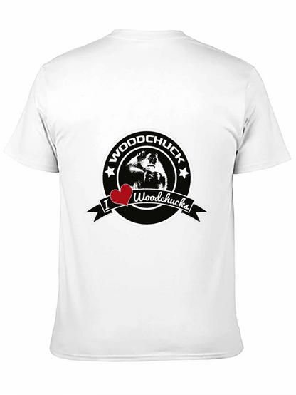 I Heart Woodchucks Mens Black T-Shirt