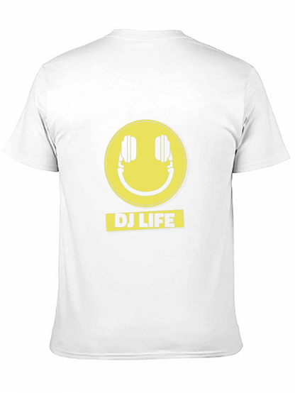 DJ Life Black T-Shirt with Yellow Graphic