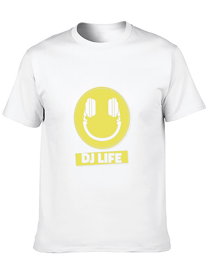 DJ Life Black T-Shirt with Yellow Graphic