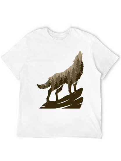 Wolf Howling in the Woods T-Shirt