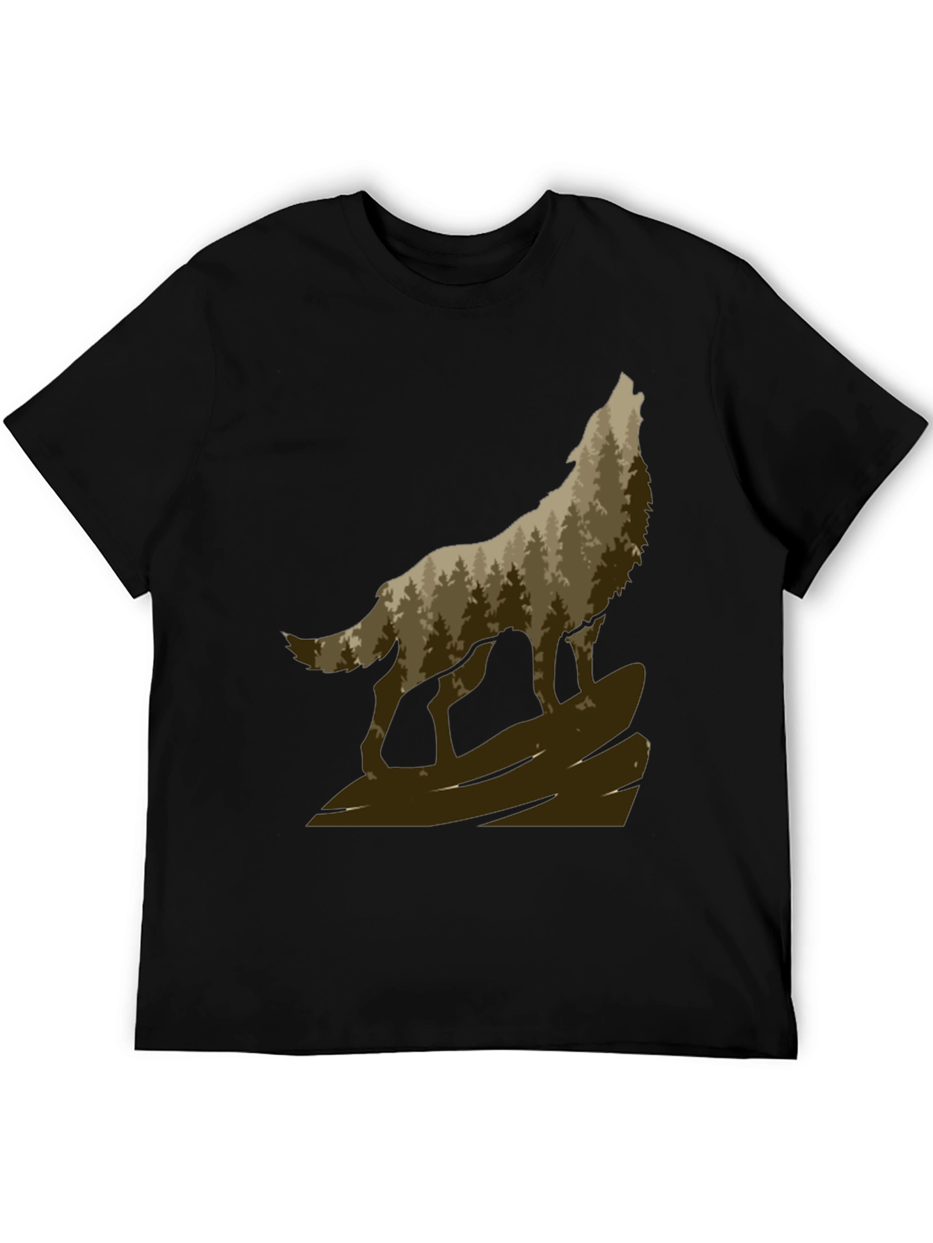 Wolf Howling in the Woods T-Shirt