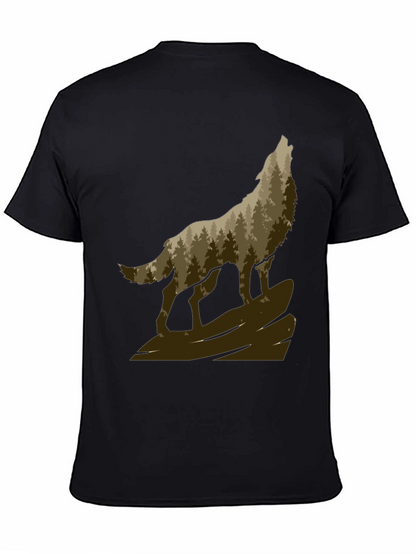 Wolf Howling in the Woods T-Shirt