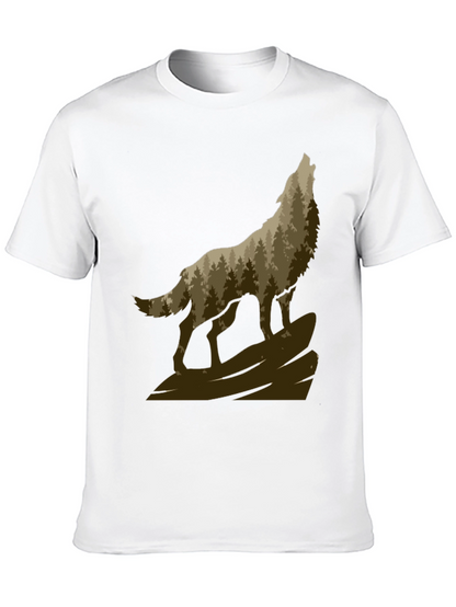 Wolf Howling in the Woods T-Shirt