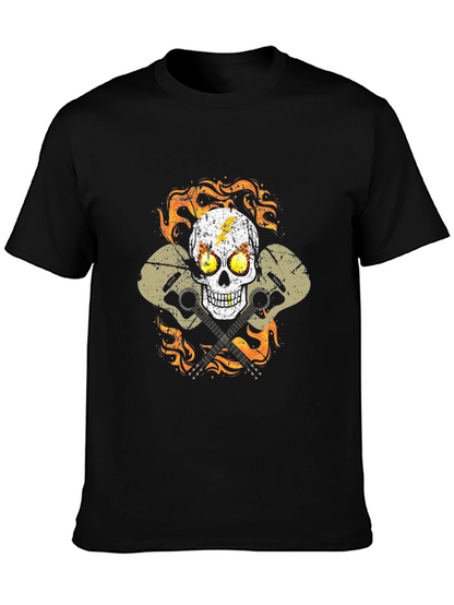 Skull & Guitars Graphic T-Shirt