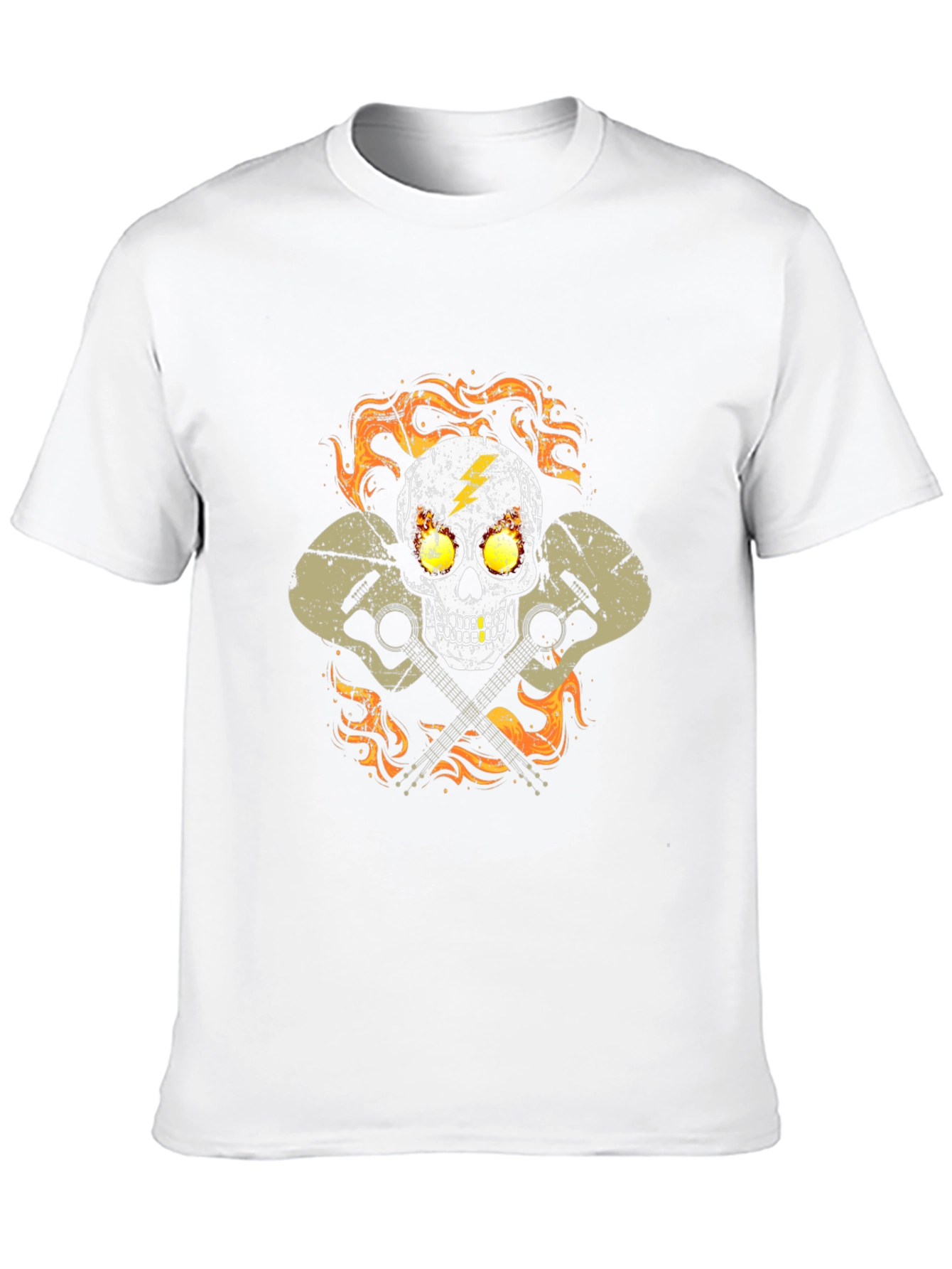 Skull & Guitars Graphic T-Shirt