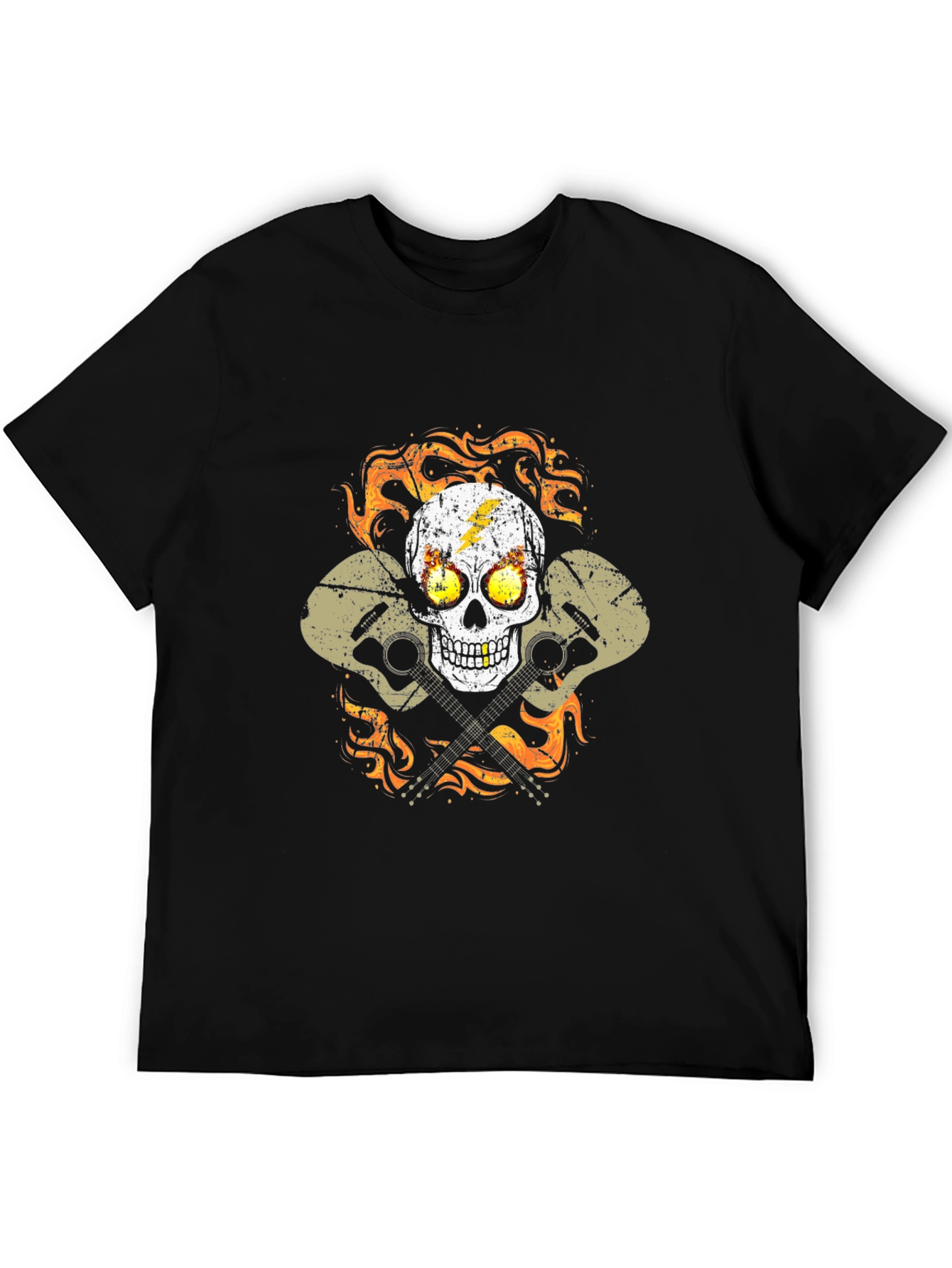 Skull & Guitars Graphic T-Shirt