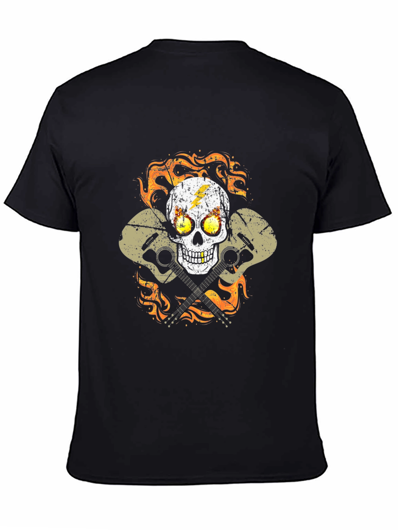 Skull & Guitars Graphic T-Shirt