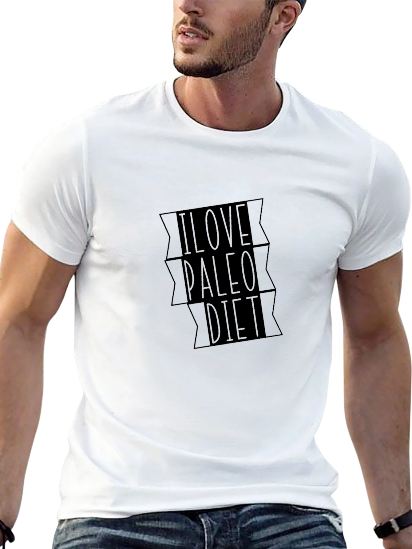 I Love Paleo Diet Graphic T-Shirt