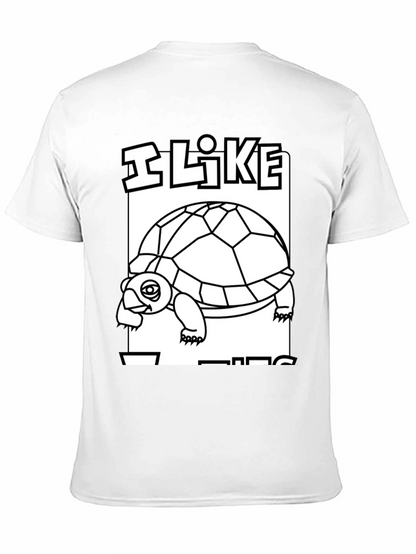 I Like Turtles Graphic Tee - Black