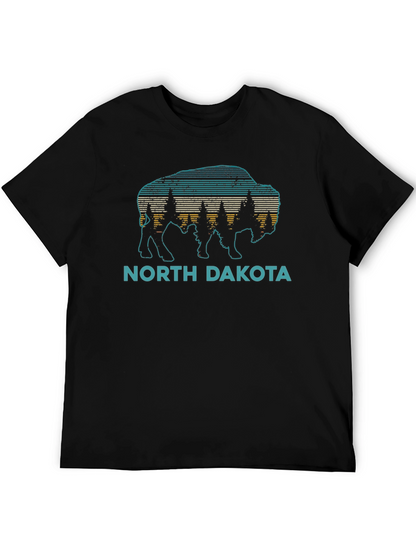 North Dakota Bison Graphic T-Shirt