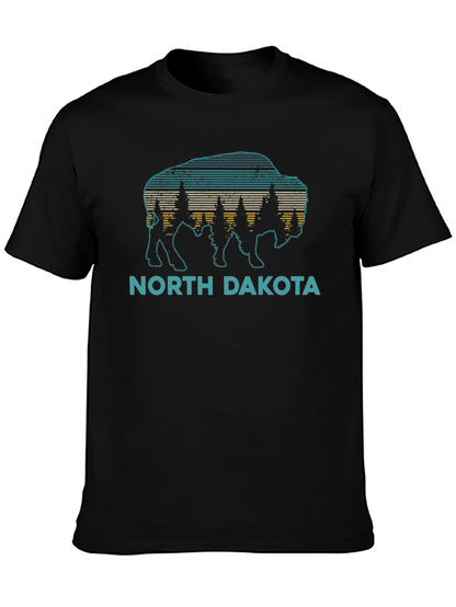 North Dakota Bison Graphic T-Shirt