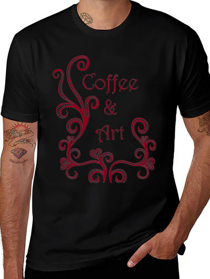Coffee & Art Black T-Shirt