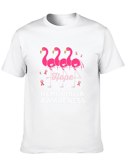 Hemophilia Awareness Flamingo Hope T-Shirt
