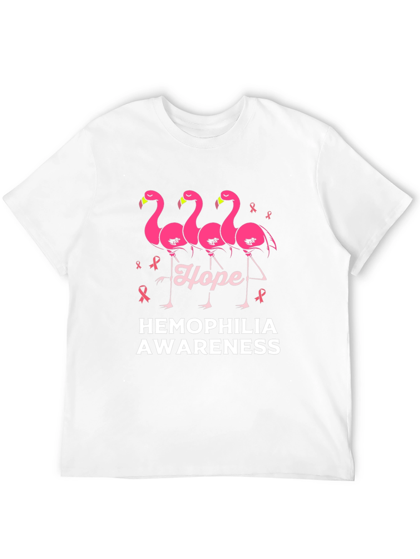 Hemophilia Awareness Flamingo Hope T-Shirt