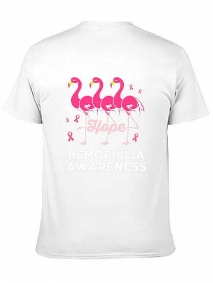Hemophilia Awareness Flamingo Hope T-Shirt