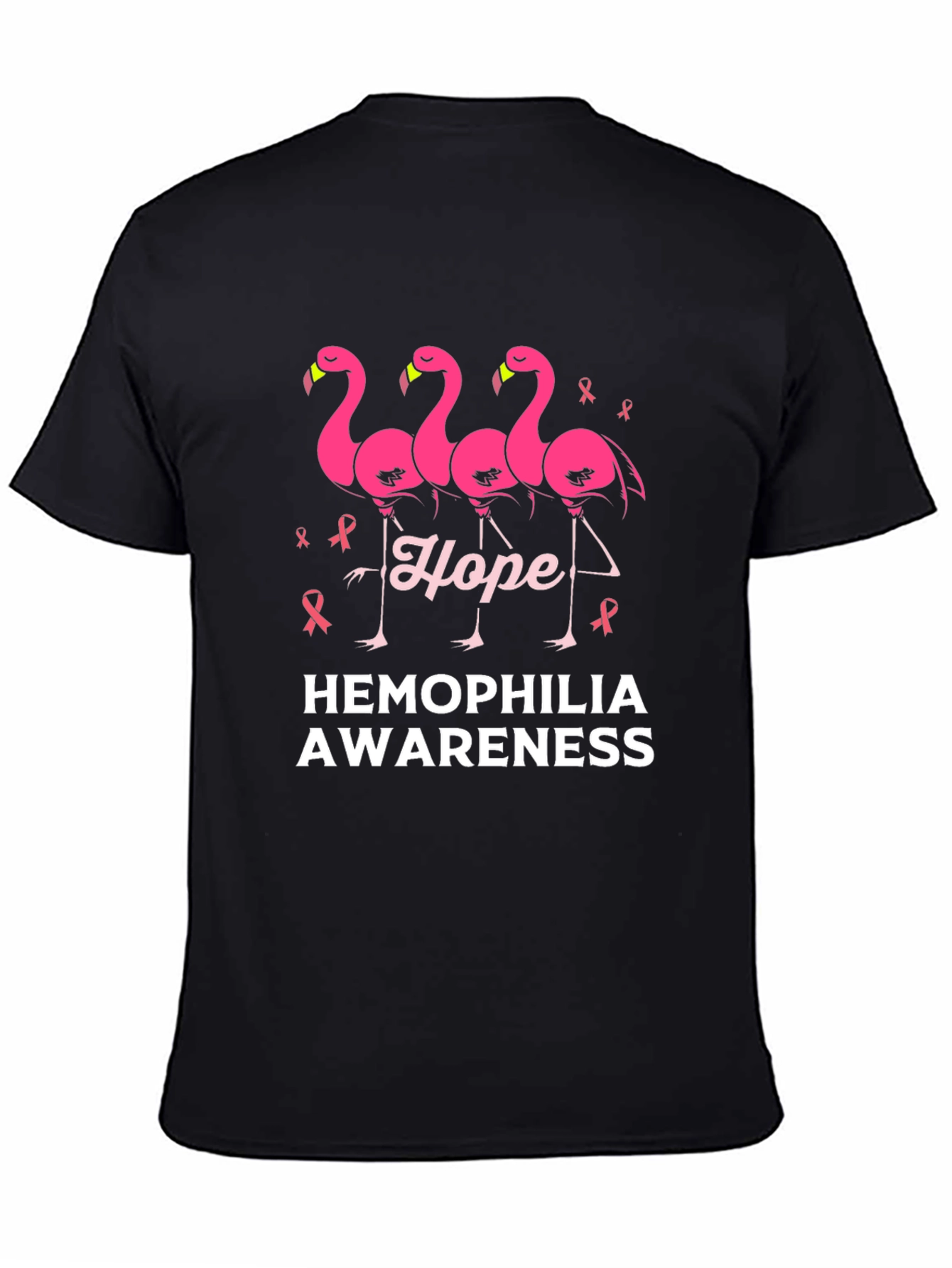 Hemophilia Awareness Flamingo Hope T-Shirt